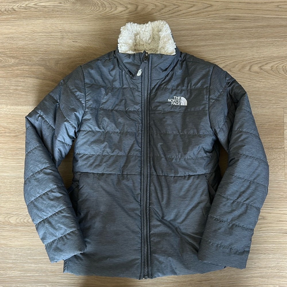 Girls The North Face Mossbud Swirl Reversible Jacket Size M